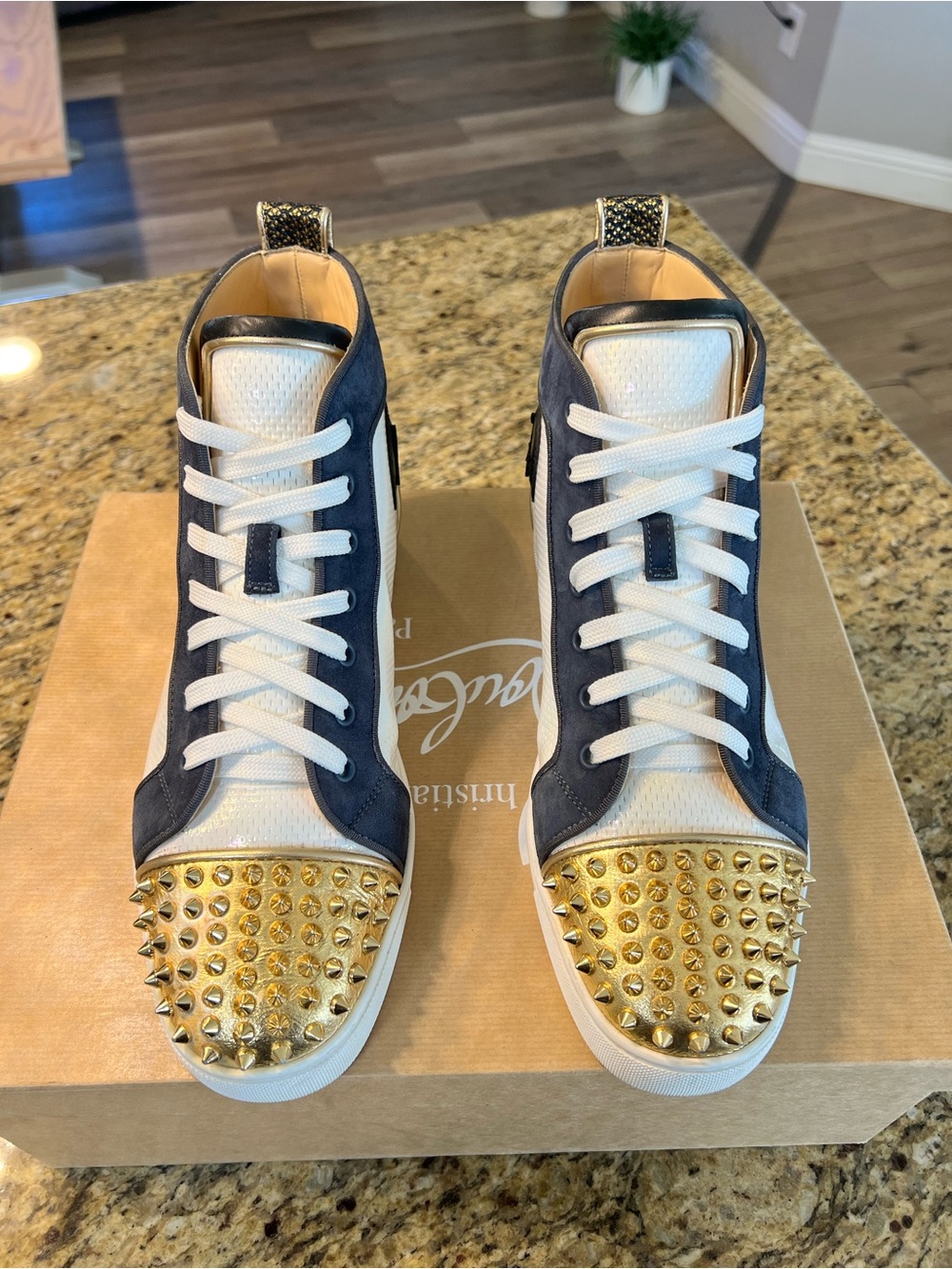 Christian Louboutin Lou Spikes Orlato High